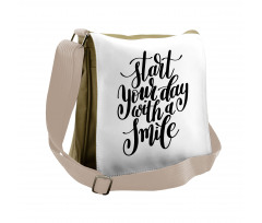 Positive Thoughts Sign Messenger Bag