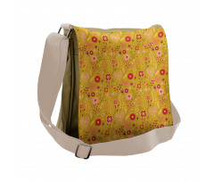 Heart Shapes Foliage Messenger Bag