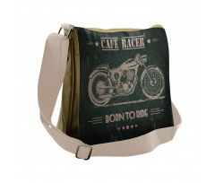 Born to Die Words Messenger Bag