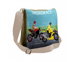 2 Bikers Racing Messenger Bag