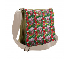 Exotic Botany Concept Messenger Bag