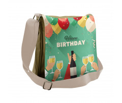 Happy Birthday Greeting Messenger Bag