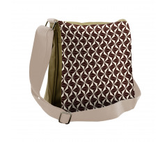 Contrast Color Triangles Messenger Bag