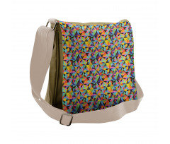 Colorful Triangle Shapes Messenger Bag