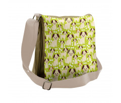 Puppies with Smiling Faces Messenger Bag