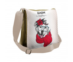 Labrador Wish Words Messenger Bag