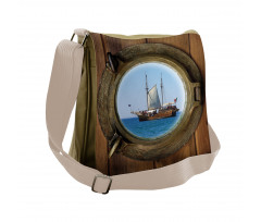 Ship Window with Cruise Messenger Bag