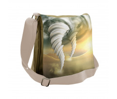 Abstract Hurricane Swirls Messenger Bag