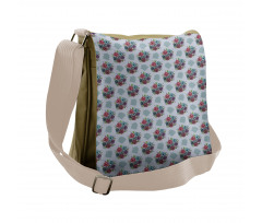 Abstract Bouquet of Flowers Messenger Bag