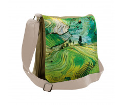 Aerial Scenery Nature Messenger Bag