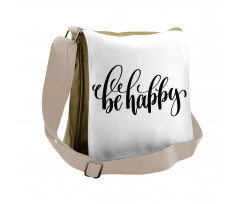 Words in Art Form Messenger Bag