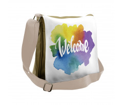 Watercolor Vintage Style Messenger Bag