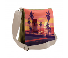 Sunset by the Road Messenger Bag