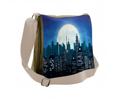 Modern Capital Moon Night Messenger Bag