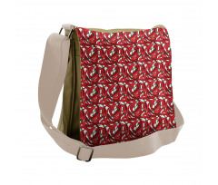 Pattern of Chili Peppers Messenger Bag