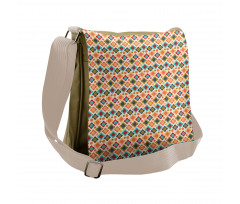 Colorful Floral Motifs Boho Messenger Bag