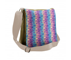 Vertical Colorful Stripes Messenger Bag