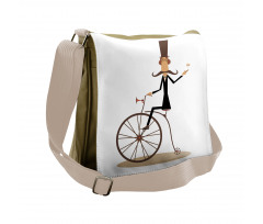 Gentleman Mustache Retro Bike Messenger Bag