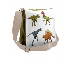 Reptile Fossils Animals Messenger Bag