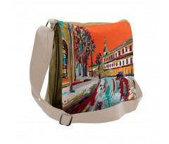 Historical Town Painting Messenger Bag