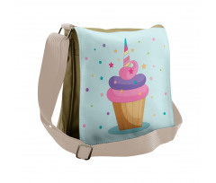 Unicorn Cake Fairy Rainbow Messenger Bag