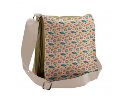 East Culture Motifs Messenger Bag