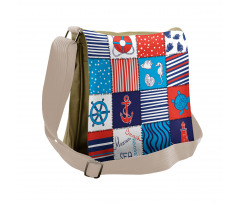 Anchor Helm and Fish Messenger Bag