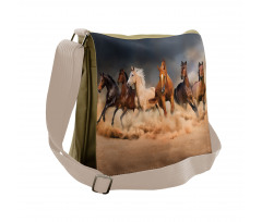 Equine Themed Animals Messenger Bag