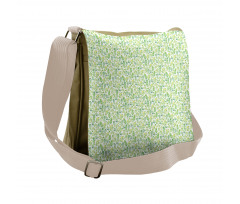 Watercolor Leaves Messenger Bag