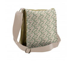 Retro Scroll Pattern Messenger Bag