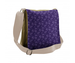 Psychedelic Biloba Tree Leaf Messenger Bag