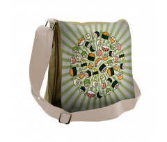 Manga Style Japanese Food Messenger Bag