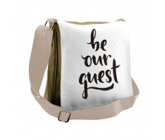 Calligraphic Words Art Messenger Bag