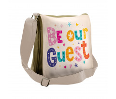 Cheery Colored Letters Messenger Bag