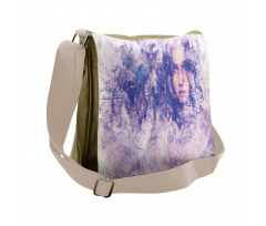 Atlas with a Face of a Woman Messenger Bag