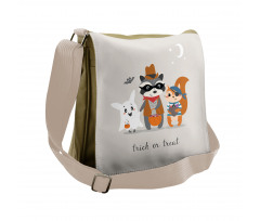 Trick Treat Happy Halloween Messenger Bag