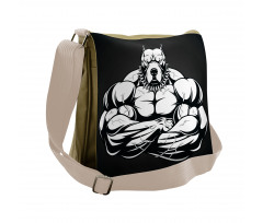 Biceps Bodybuilder Animal Messenger Bag