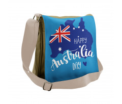 Aussie Day Words Messenger Bag