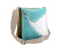 Acrobatic Flying Jets Doodle Messenger Bag