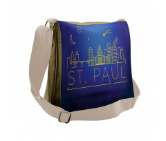 Line Art Style St Paul Messenger Bag