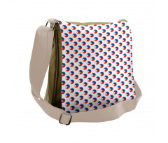 Circles with Flag Messenger Bag