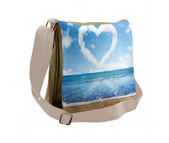 Clouds Heart Shape Messenger Bag