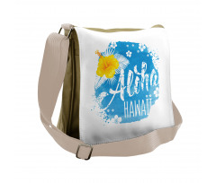 Abstract Buds and Blossoms Messenger Bag