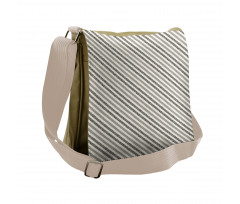 Diagonal Line Composition Messenger Bag