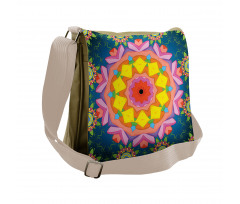 Petals in Vibrant Colors Messenger Bag