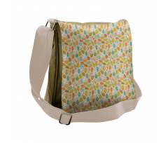 Tropical and Colorful Plants Messenger Bag