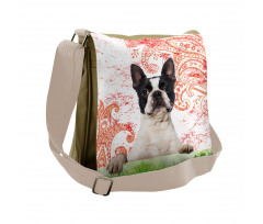 Pet Animal on Swirls Messenger Bag