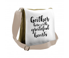 Modern Hand Written Words Messenger Bag