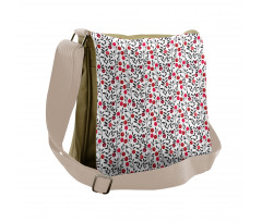 Yummy Berries Leafage Messenger Bag