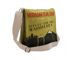 Lets Go on an Adventure Words Messenger Bag